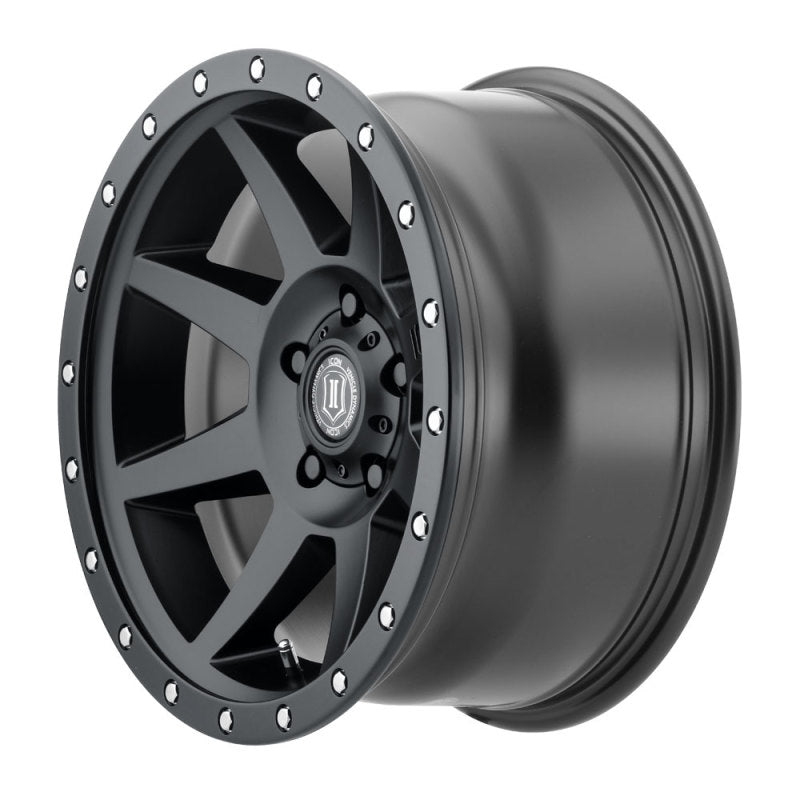 ICON Rebound 17x8.5 5x4.5 0mm Offset 4.75in BS 71.5mm Bore Satin Black Wheel-LTW Motorsports