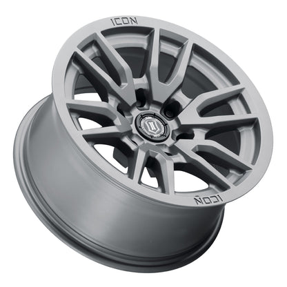 ICON Vector 6 17x8.5 6x135 6mm Offset 5in BS 87.1mm Bore Titanium Wheel-LTW Motorsports