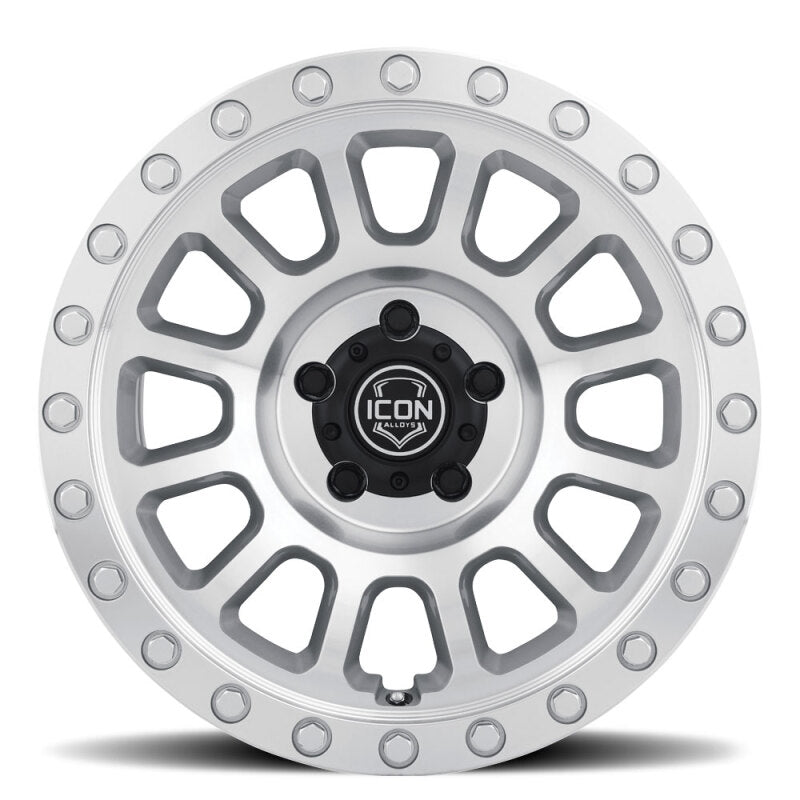 ICON Hulse 18x9 8x6.5 12mm Offset 5.5in BS Silver Machined