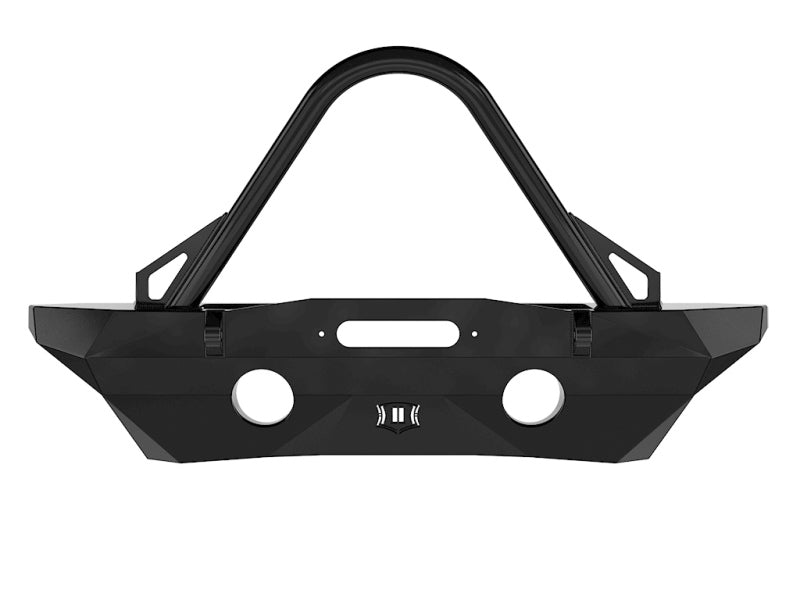 ICON 07-18 Jeep Wrangler JK Pro Series Mid Width Front Recessed Winch Bumper w/Stinger/Tabs-LTW Motorsports