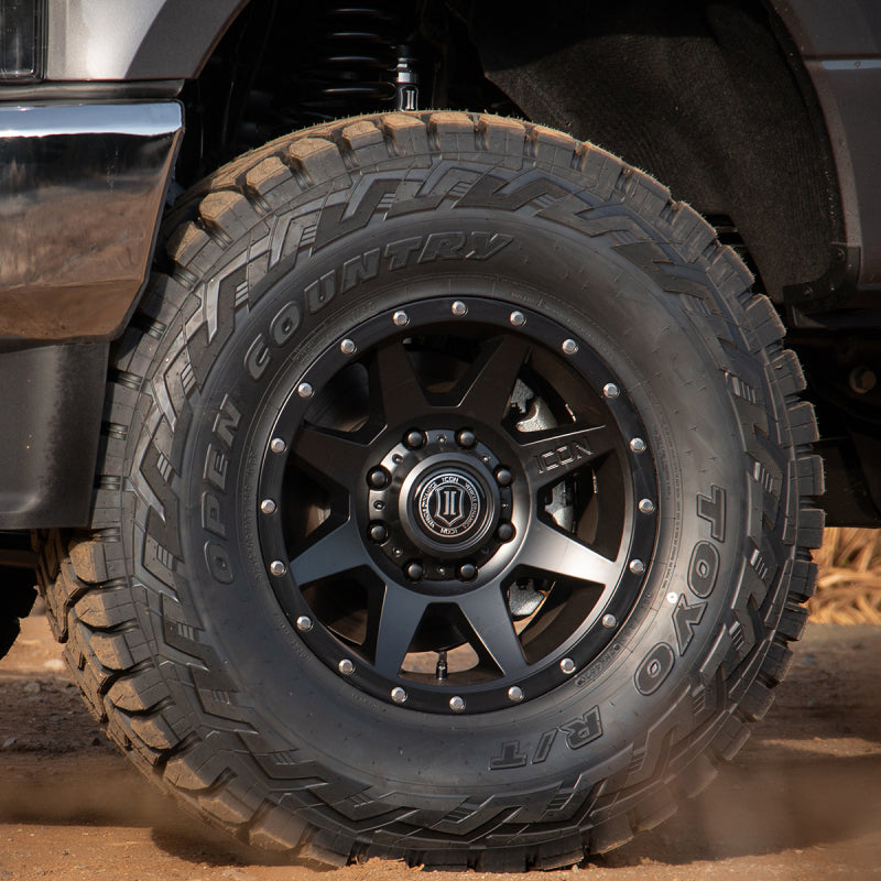 ICON Rebound HD 18x9 8x180 12mm Offset 5.5in BS 124.2mm Bore Satin Black Wheel-LTW Motorsports