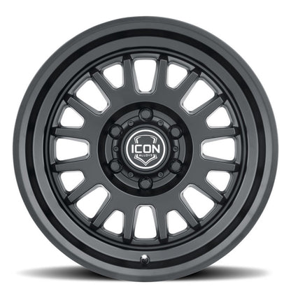 ICON Anza 17x8.5 5x5.5 0mm Offset 4.75in BS 108mm Hub Bore Satin Black Wheel-LTW Motorsports