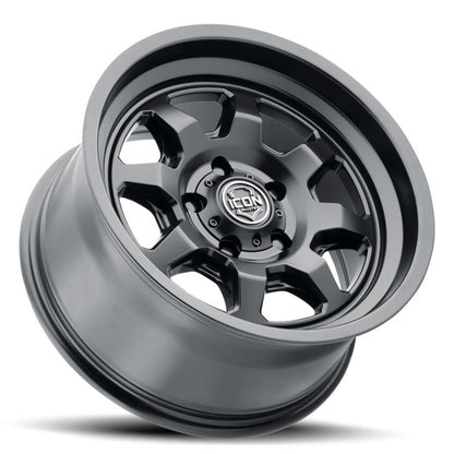 ICON Nuevo 17 X 8.5 6 X 5.5 0mm Offset 4.75in BS Satin Black-LTW Motorsports