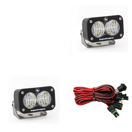 Baja Designs S2 Sport Wide Cornering Pattern Pair LED Work Light - Clear-LTW Motorsports