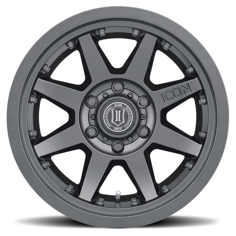ICON Rebound Pro 17x8.5 5x150 25mm Offset 5.75in BS 110.1mm Bore Satin Black Wheel-LTW Motorsports