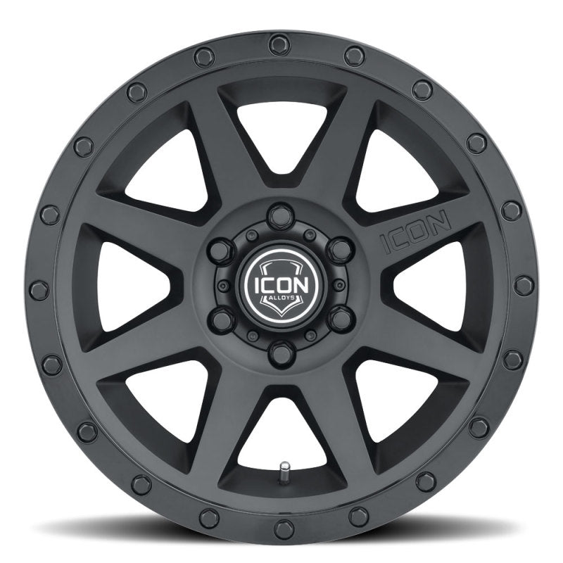 ICON Rebound 17x8.5 6x135 6mm Offset 5in BS 87.1mm Bore Double Black Wheel-LTW Motorsports
