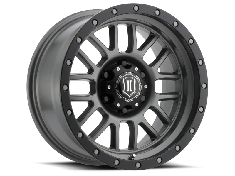 ICON Alpha 17x8.5 5x5 0mm Offset 4.75in BS 71.5mm Bore Titanium Wheel-LTW Motorsports