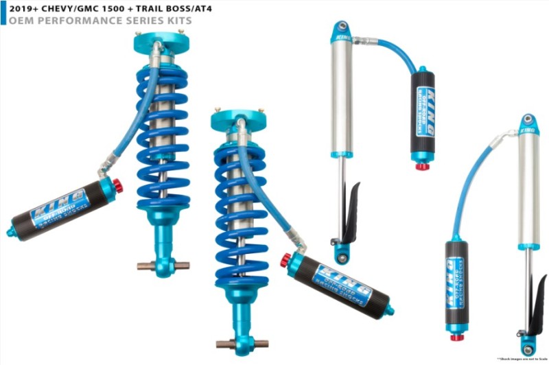 King Shocks 2019+ Chevrolet Silverado 1500 Front 2.5 Dia Rem. Res Coilover w/Adjuster (Pair)-LTW Motorsports