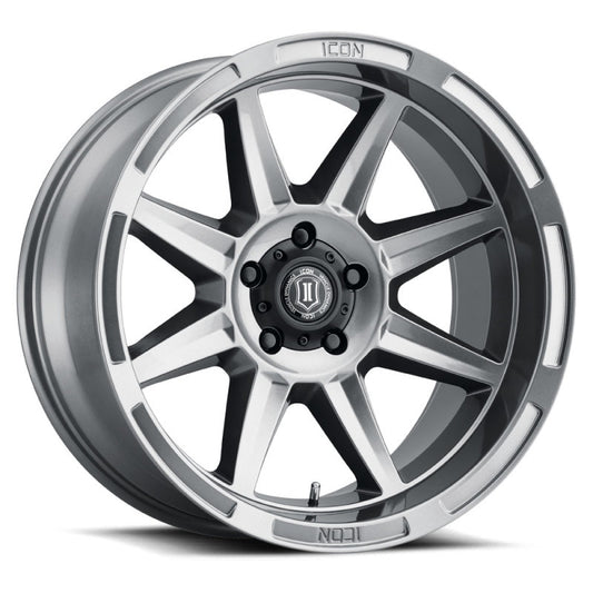 ICON Bandit 20x10 5x150 -24mm 4.5in BS 110.10mm Bore Gun Metal Wheel-LTW Motorsports