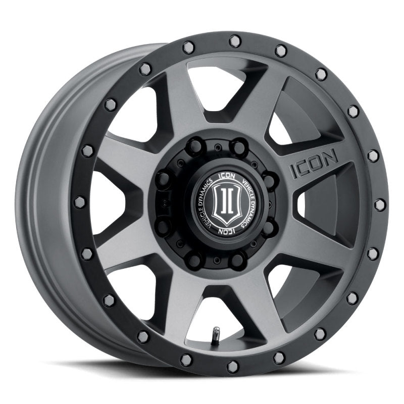 ICON Rebound HD 18x9 8x170 6mm Offset 5.25in BS 125mm Bore Titanium Wheel-LTW Motorsports