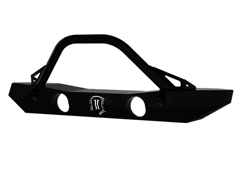 ICON 07-18 Jeep Wrangler JK Pro Series Mid Width Front Bumper w/Bar/Tabs-LTW Motorsports