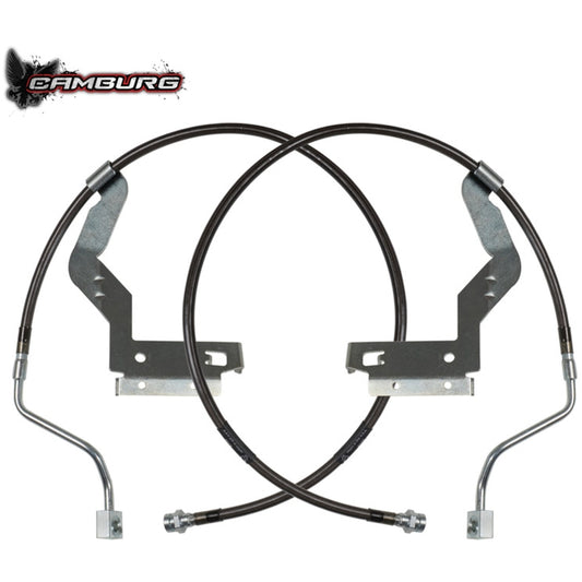Camburg 17-24 Ford F-250/350 4wd Extended Front Brake Line Kit (+3.5in. / 33.5in.L)-LTW Motorsports
