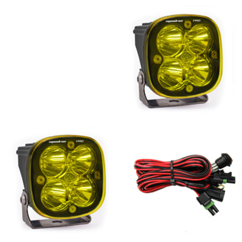 Baja Designs Squadron Pro Series Work/Scene Pattern Pair LED Light Pods - Amber-LTW Motorsports