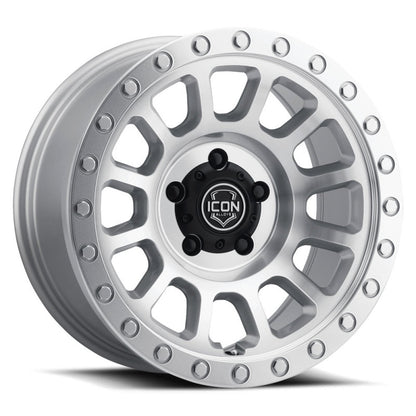 ICON Hulse 17 X 8.5 5 X 4.5 0mm Offset 4.75in BS Silver Machined-LTW Motorsports