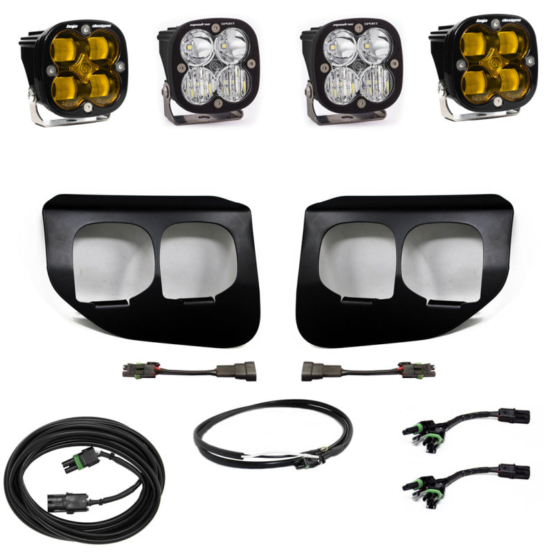Baja Designs Ford Super Duty (20-On) Fog Lights FPK Amber SAE/Sport DC Baja Designs w/Upfitter-LTW Motorsports