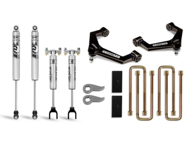 Cognito 20-24 Chevy Silv/Sierra 2500/3500HD 2/4WD 3in Perf Ball Joint Lvl Lift Kit w/ Fox PS 2.0 IFP-LTW Motorsports