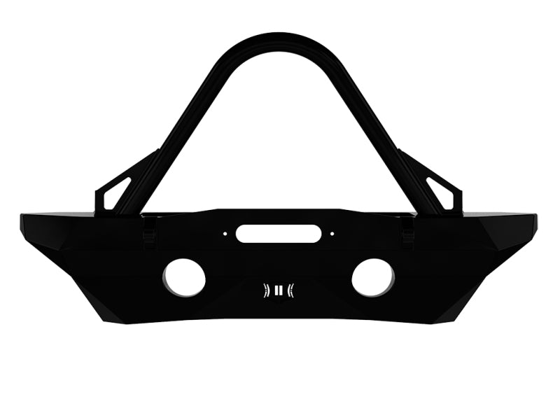 ICON 07-18 Jeep Wrangler JK Pro Series Mid Width Front Recessed Winch Bumper w/Stinger/Tabs-LTW Motorsports