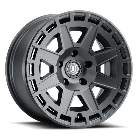 ICON Compass 17x8.5 6x135 6mm Offset 5in BS Satin Black Wheel-LTW Motorsports