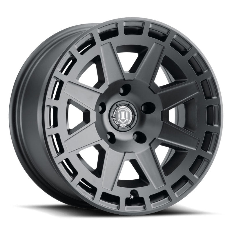 ICON Compass 17x8.5 5x5 -6mm Offset 4.5in BS Satin Black Wheel-LTW Motorsports