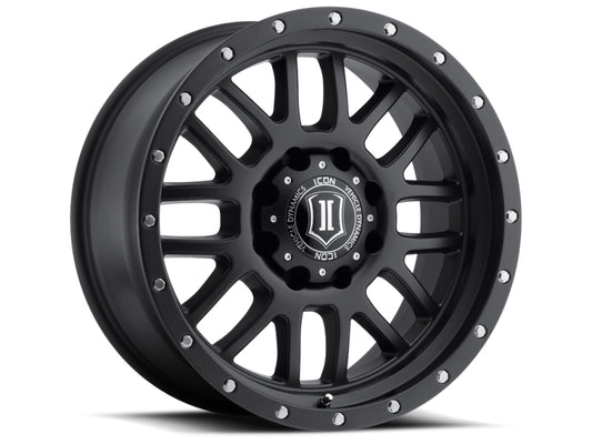 ICON Alpha 20x9 8x170 0mm Offset 5in BS 125.2mm Bore Satin Black Wheel-LTW Motorsports