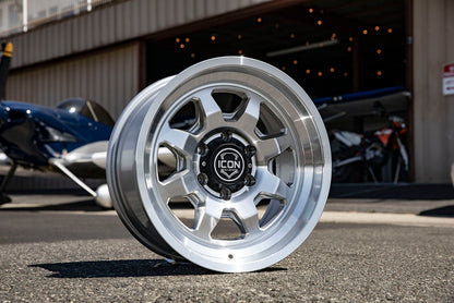 ICON Nuevo 17 X 8.5 5 X 4.5 0mm Offset 4.75in BS Silver Machined-LTW Motorsports