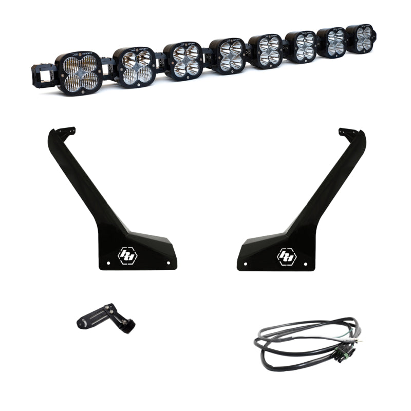 Baja Designs Jeep JL/JT Roof Bar LED Light Kit 8 XL Linkable w/ Upfitter-LTW Motorsports