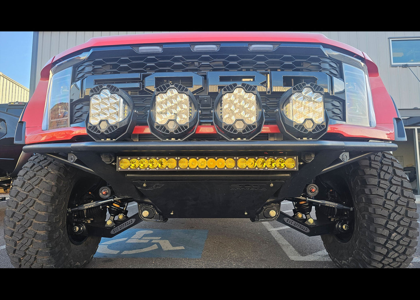 2021+ Ford Raptor R SVC Offroad Baja Bumper / With SVC Offroad Heat Exchanger