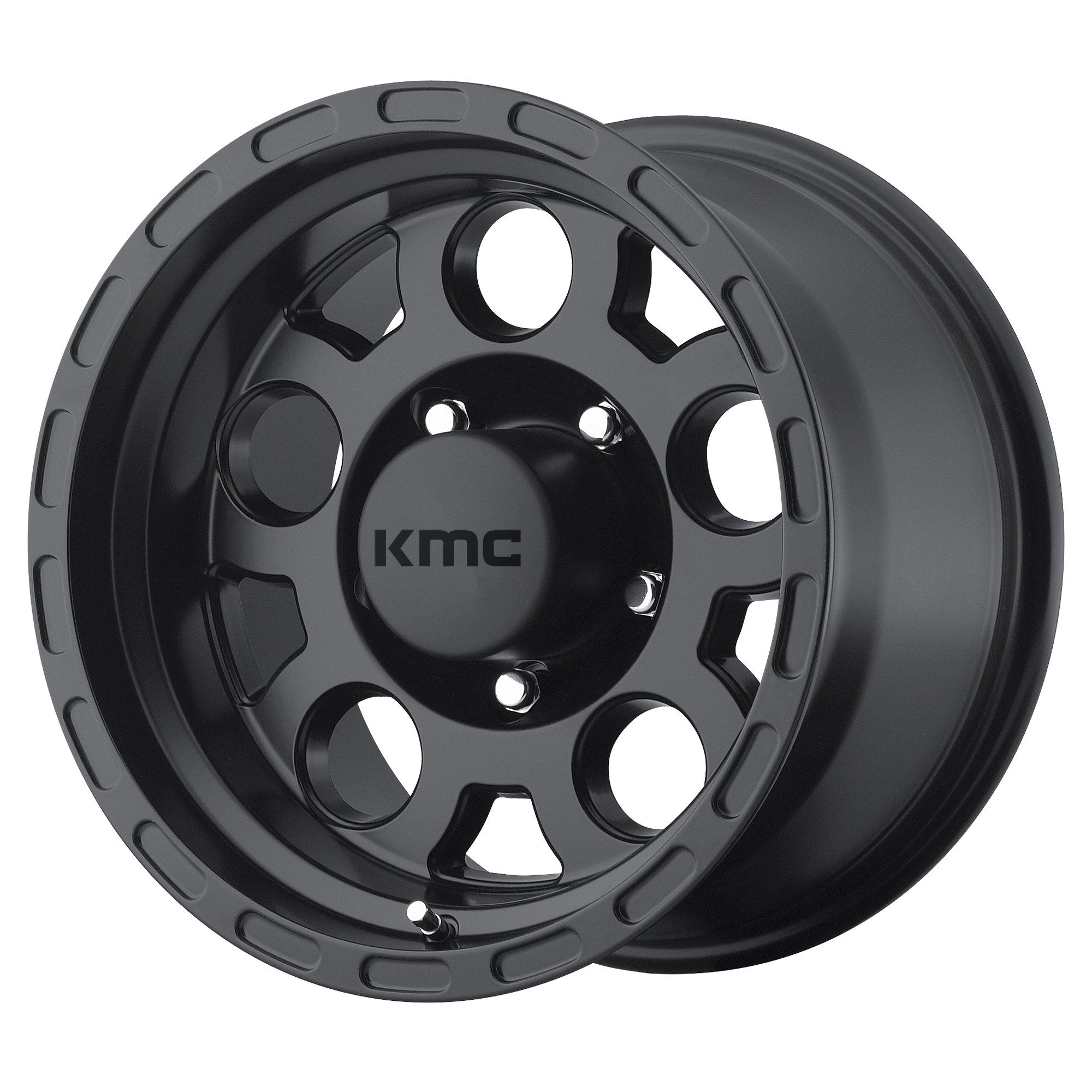 KM522 ENDURO 15X7 6X5.5 M-BLK -6MM