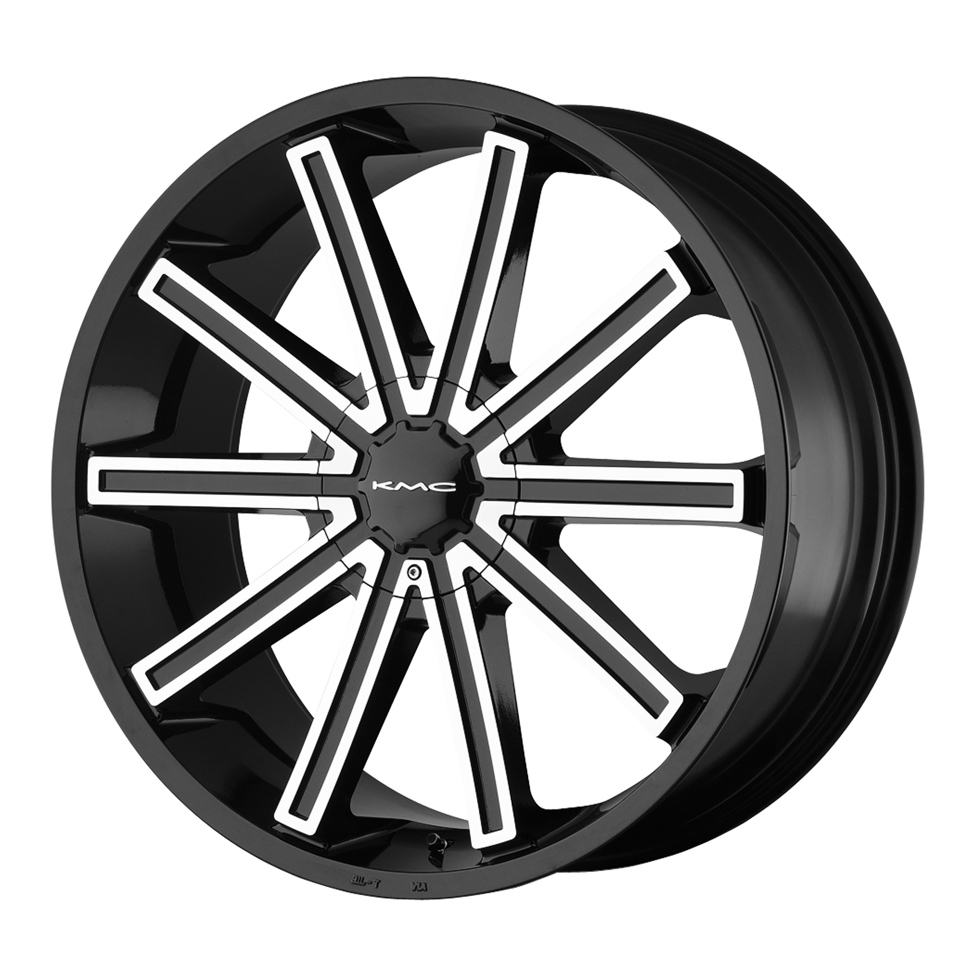 KM681 NERVE 22X9 108-150 G-BLK/MCH +38MM