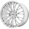 KM706 20X10 5X4.5 BRUSHED SLV 40MM