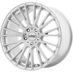 KM706 20X10 5X4.5 BRUSHED SLV 40MM