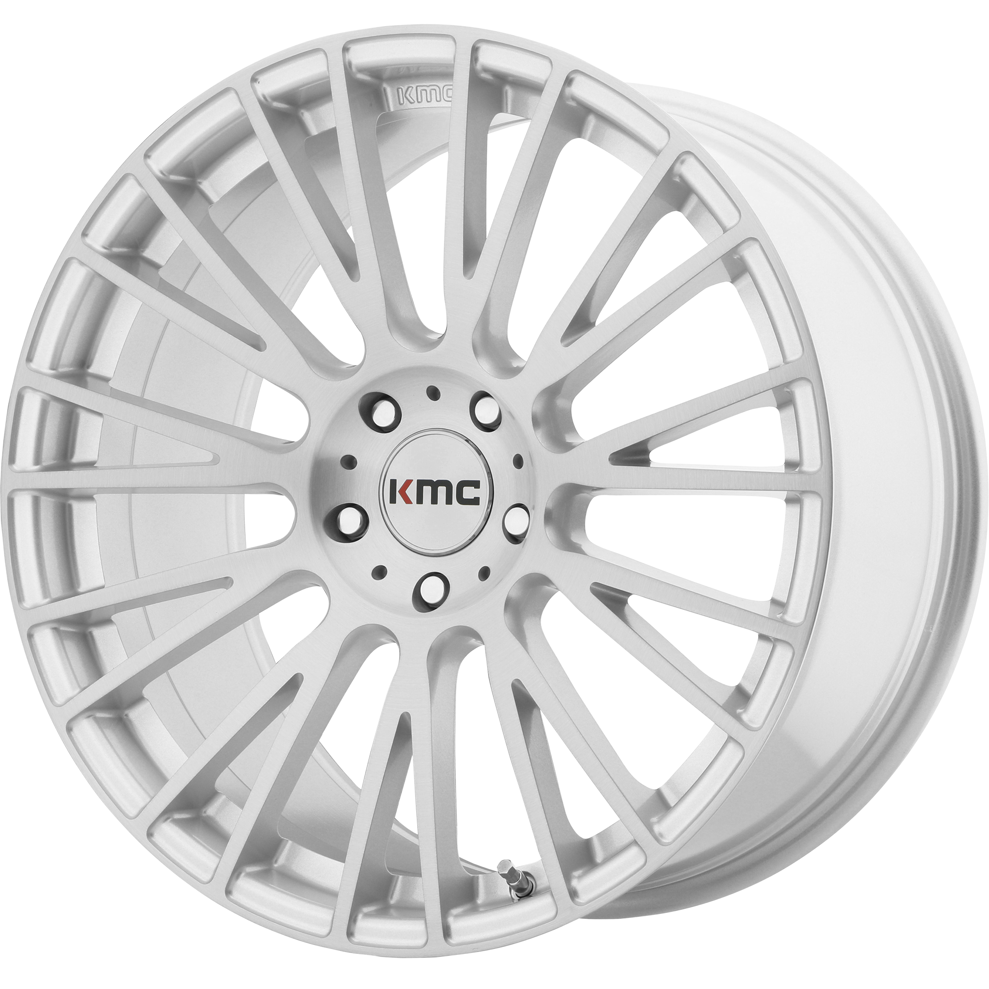 KM706 20X10 5X4.5 BRUSHED SLV 40MM