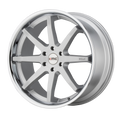 KM715 22X9.5 5X120 BRUSH SLV CHR LP 30MM