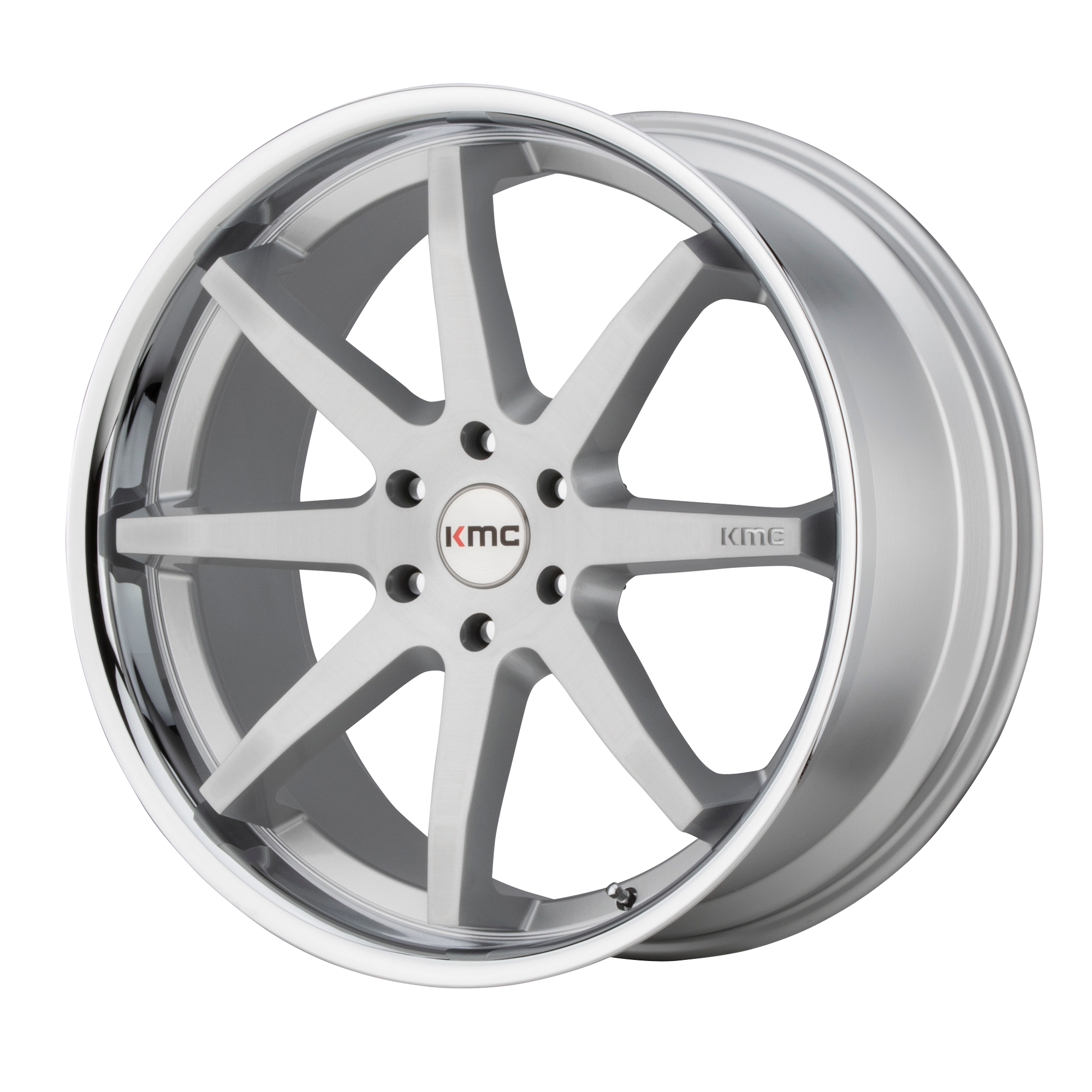 KM715 20X9 6X5.5 BRUSH SLV CHR LIP 30MM