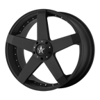 KM775 CAR 17X7.5 BLANK M-BLK +42 98-121