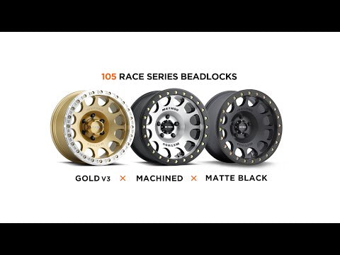 Aluminum Wheels 17x9 Beadlock MR105 Gold GD Method