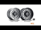 Aluminum Wheels 15x7 MR411 Bead Grip UTV Matte Black MB Method