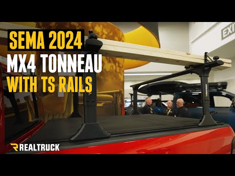 BAKFlip MX4 TS Hard Folding Truck Bed Cover 2016-2023 Toyota Tacoma with Deck Rail System BAK