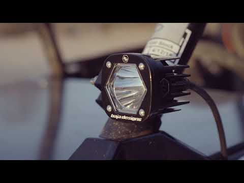 S1 Amber Wide Cornering LED Light with Mounting Bracket Baja Designs