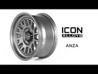 Anza 17 X 8.5 Satin Black, ICON Alloys