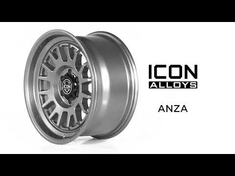 Anza 17 X 8.5 Satin Black, ICON Alloys