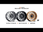 Aluminum Wheels 17x9 Bead Grip MR703 Method Bronze BRZ Method