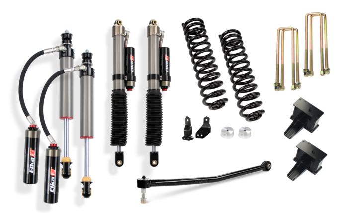3-Inch Elite Lift Kit with Elka 2.5 Remote Reservoir Shocks for 20-23 Ford F-250/F-350 4WD Cognito Motorsports Truck
