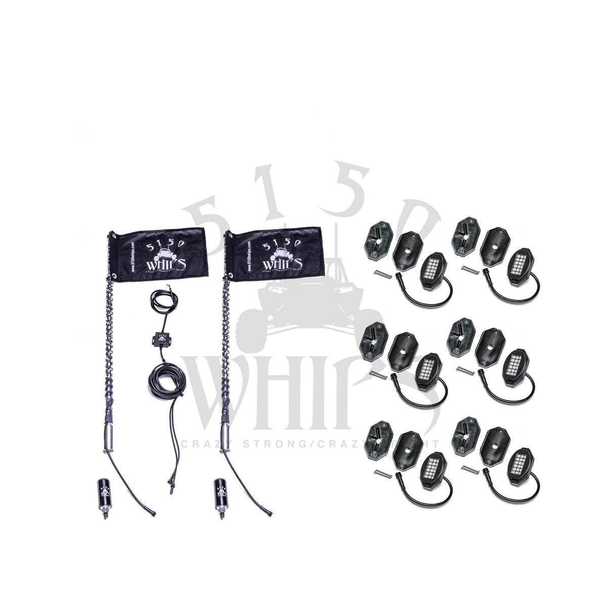 187 Whips and Rock Light Combo Kit-LTW Motorsports