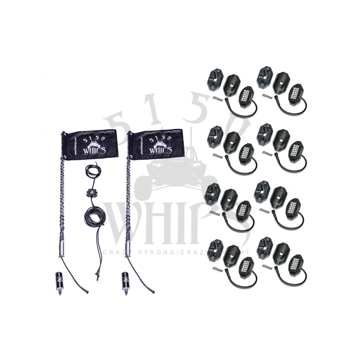 187 Whips and Rock Light Combo Kit-LTW Motorsports