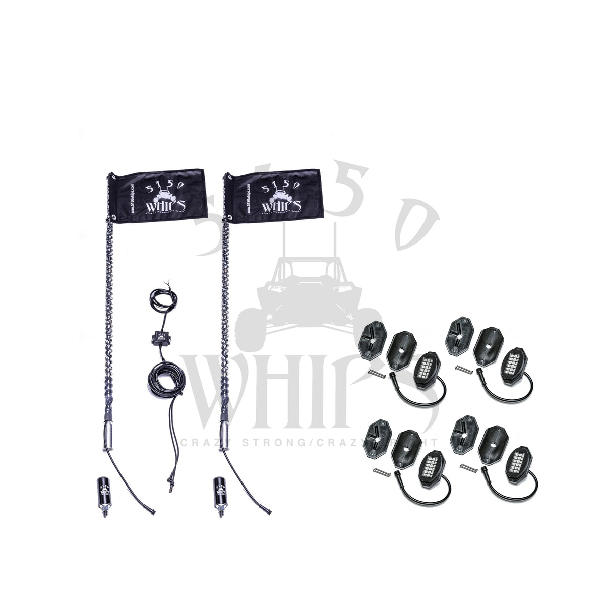 187 Whips and Rock Light Combo Kit-LTW Motorsports