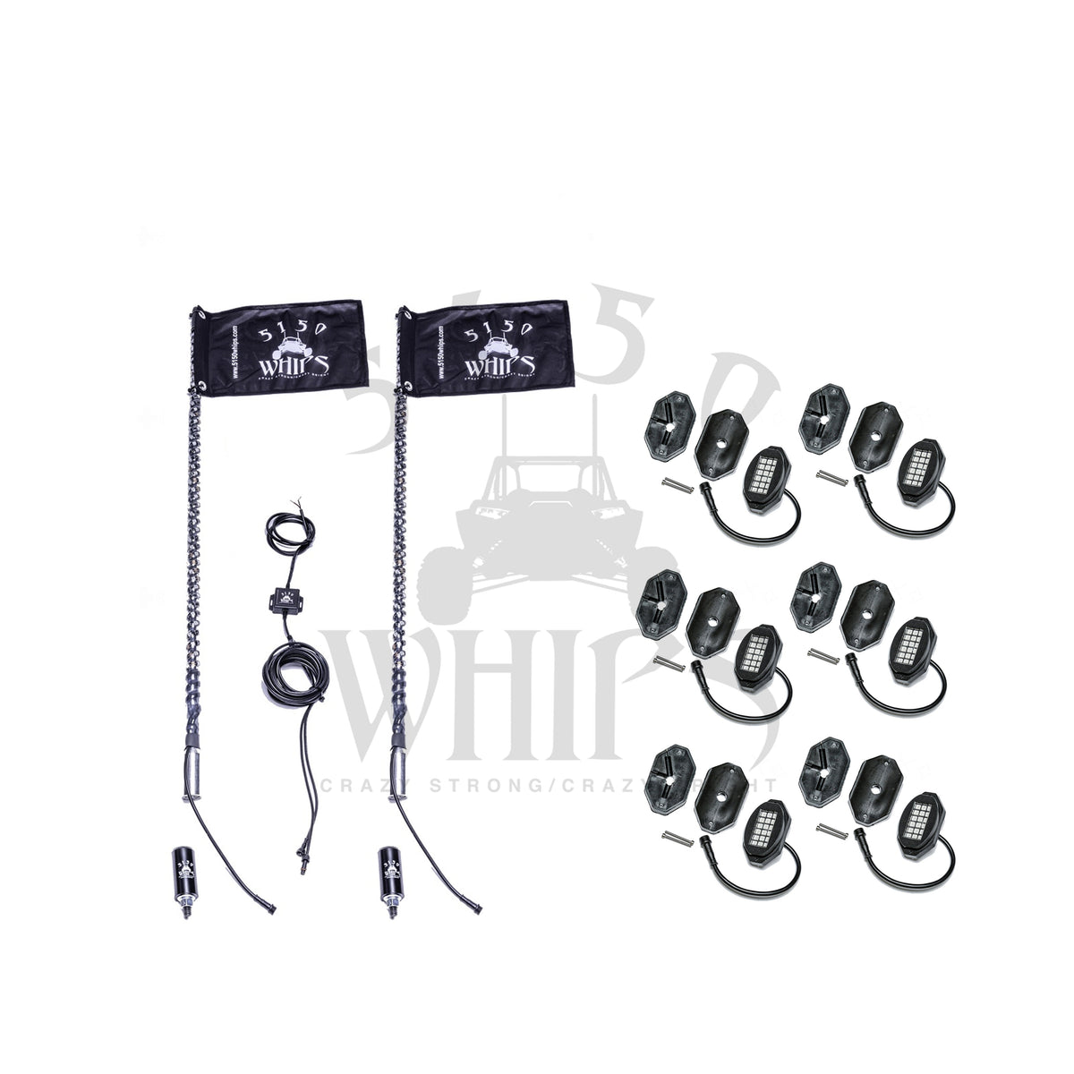 187 Whips and Rock Light Combo Kit-LTW Motorsports
