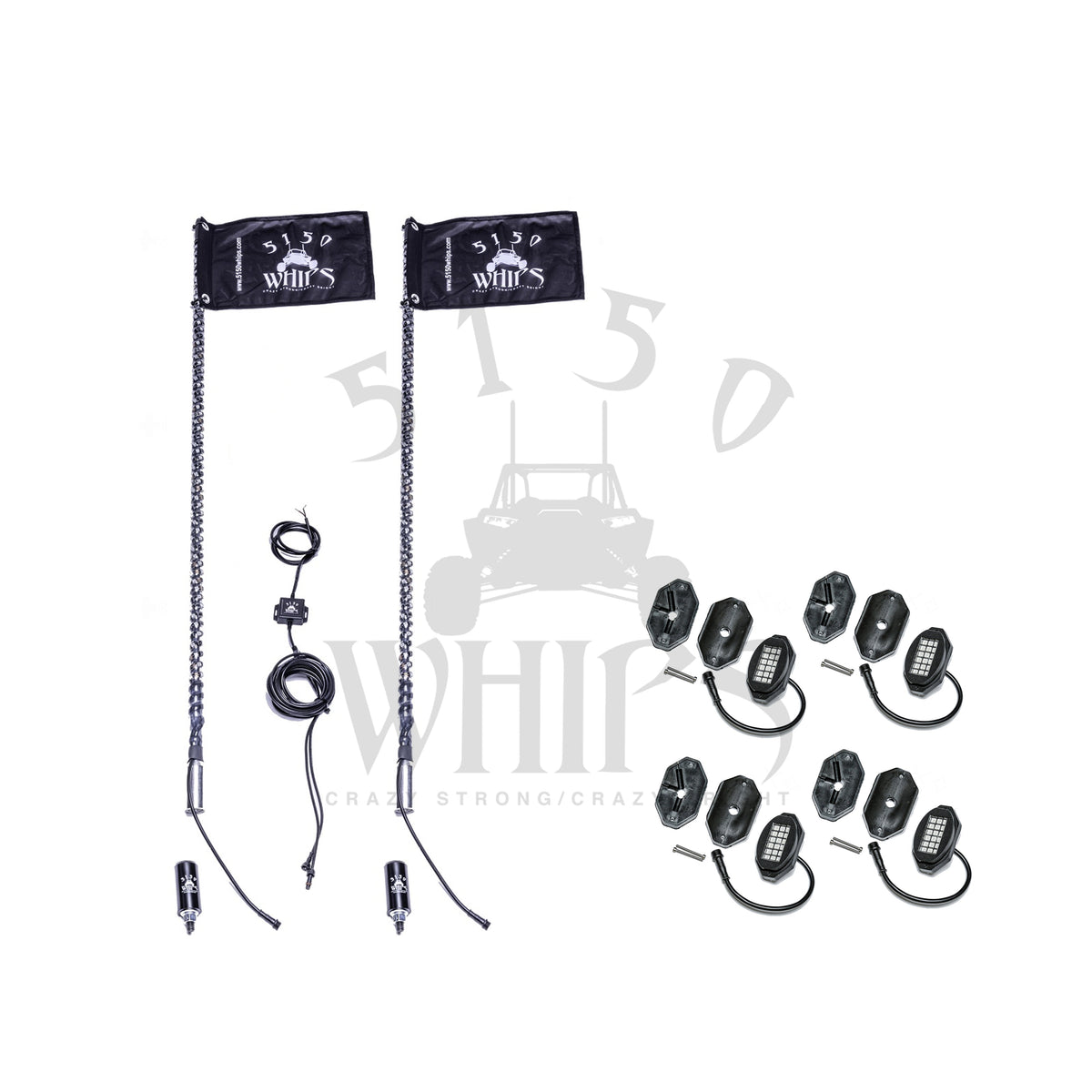 187 Whips and Rock Light Combo Kit-LTW Motorsports