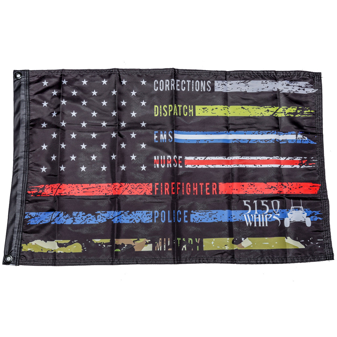 5150 Whips Heavy Duty American Flag (First Responders)