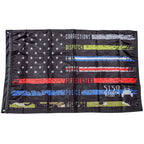 5150 Whips Heavy Duty American Flag (First Responders)-LTW Motorsports